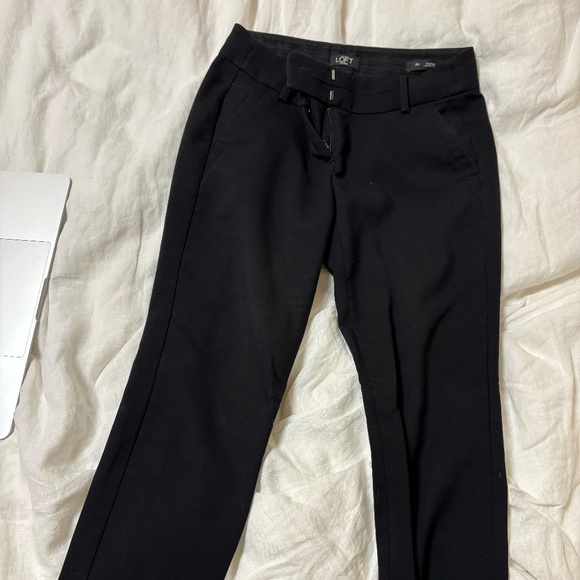 LOFT - Marisa Black Pants, Size 00P - Picture 1 of 2